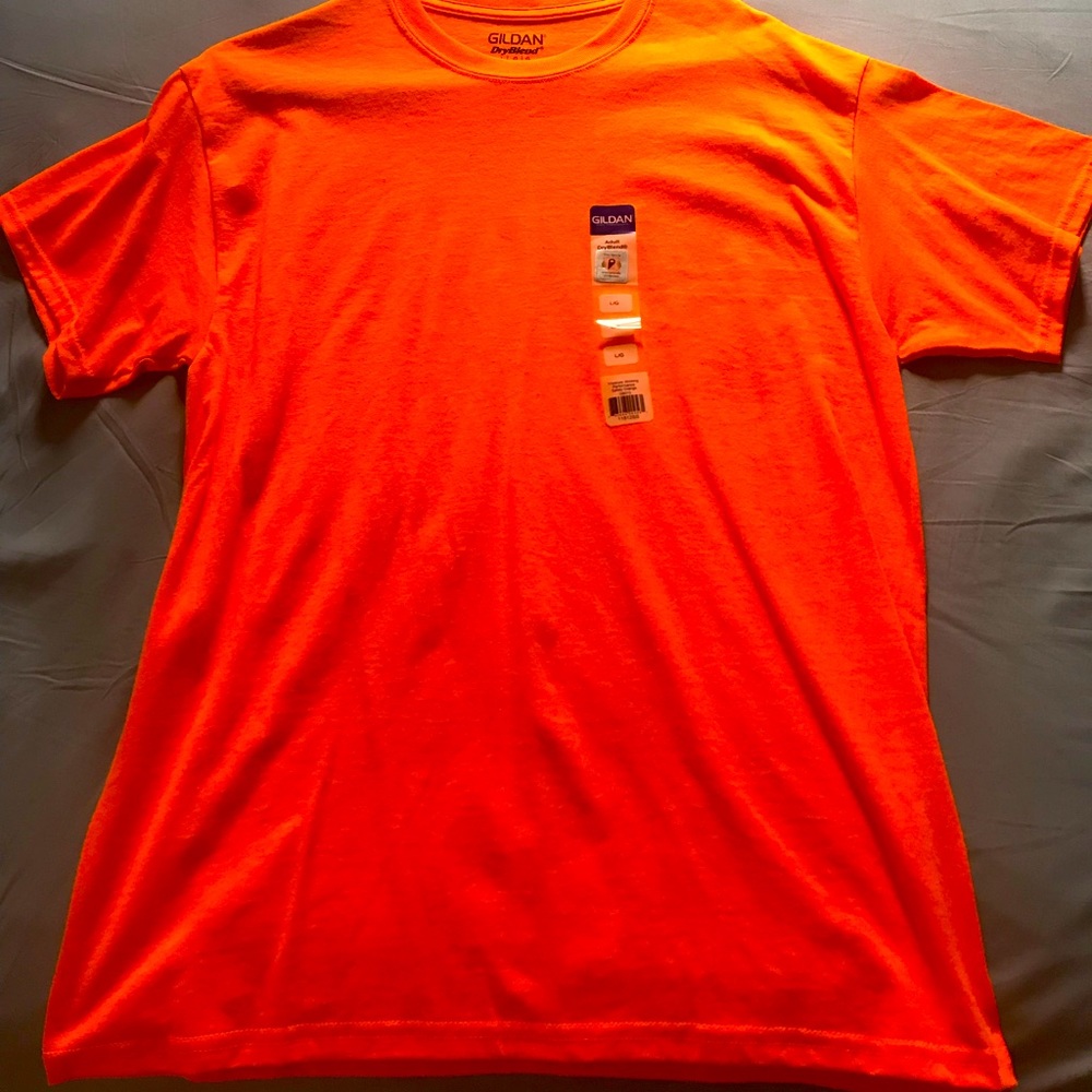 Gildan Tee Safety Orange Large